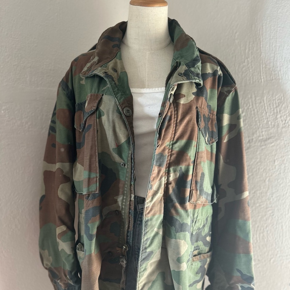 Vintage Retro Army Camouflage Jacket